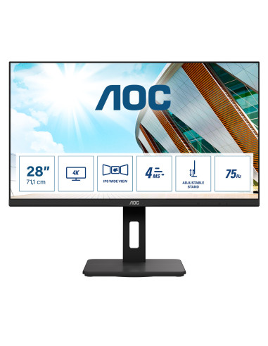 AOC P2 U28P2A Monitor PC 71,1 cm (28") 3840 x 2160 Pixel 4K Ultra HD LED Nero