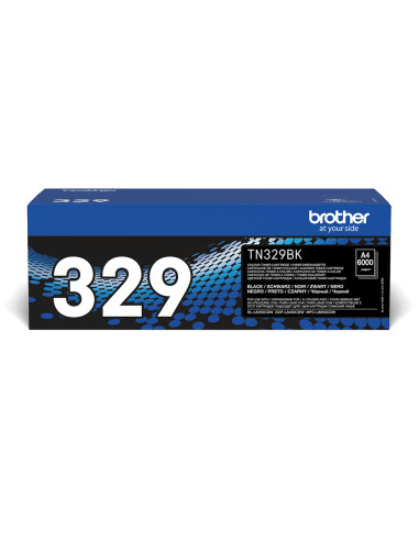 Brother TN-329BK cartuccia toner 1 pz Originale Nero