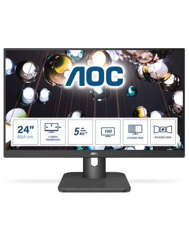 AOC E1 24E1Q Monitor PC 60,5 cm (23.8") 1920 x 1080 Pixel Full HD LED Nero