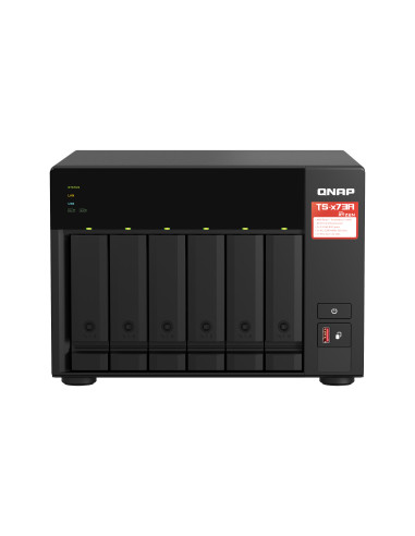 QNAP TS-673A NAS Tower Ryzen Embedded V1500B 8 GB DDR4 0 TB QNAP Turbo System Nero