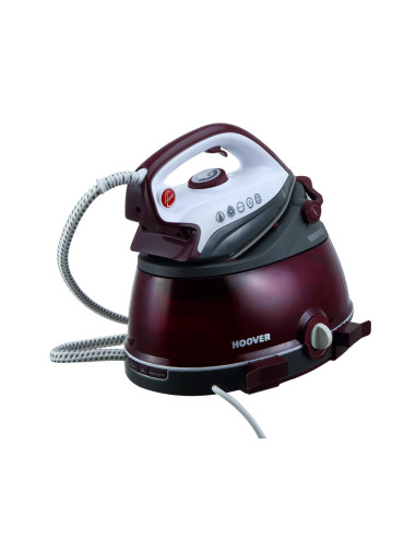 Hoover IronVision 360° PRB2500 011 2500 W 2 L Piastra in Ceramica Borgogna, Trasparente