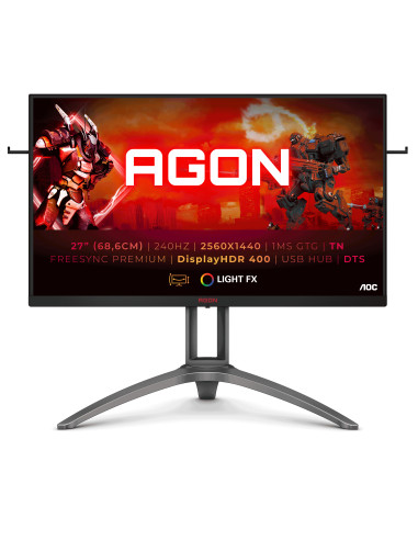 AOC AGON 3 AG273QZ Monitor PC 68,6 cm (27") 2560 x 1440 Pixel Quad HD LED Nero