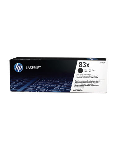 HP Cartuccia toner originale inchiostro nero ad alta capacità LaserJet 83X