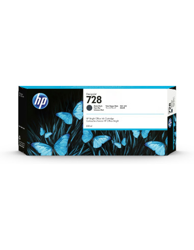 HP Cartuccia inchiostro nero opaco DesignJet 728, 300 ml