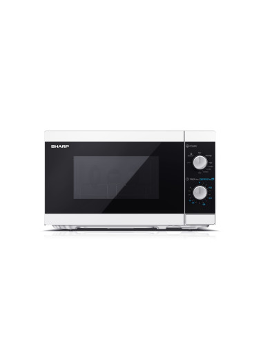 Sharp YC-MG01E-W forno a microonde Nero, Bianco Microonde con grill Superficie piana 20 L 800 W