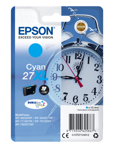 Epson Alarm clock Cartuccia Sveglia Ciano Inchiostri DURABrite Ultra 27XL