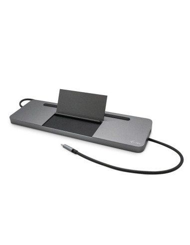 i-tec Metal USB-C Ergonomic 4K 3x Display Docking Station + Power Delivery 85 W