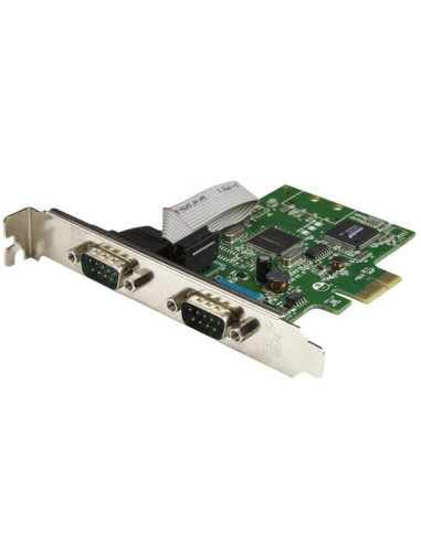 StarTech.com Scheda Seriale PCI Express da 2 porte DB9 con UART 16C1050 - RS232