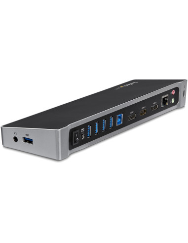 StarTech.com Docking station USB 3.0 a tre monitor - 1x HDMI - 2x DisplayPort - Dock portatile con Hub USB integrata a 5 porte