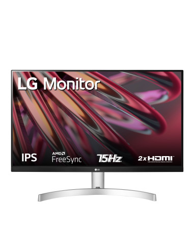 LG 24MK600M-W Monitor Full HD 24" IPS 75Hz Silver