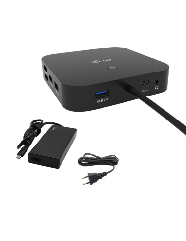 i-tec USB-C HDMI DP Docking Station with Power Delivery 65W + Universal Charger 77 W