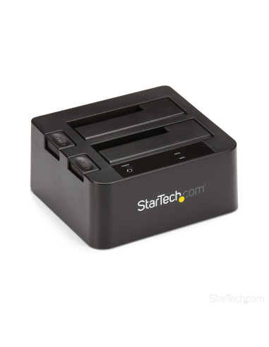 StarTech.com Box esterno USB 3.1 (10Gbps) a doppio alloggiamento da 2,5" 3,5" SATA SSD HDD