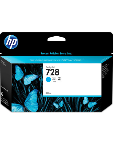 HP Cartuccia inchiostro ciano DesignJet 728, 130 ml