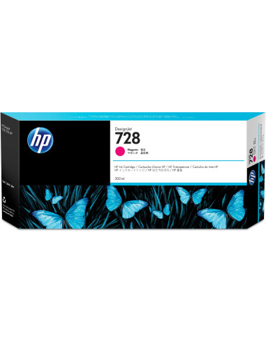 HP Cartuccia inchiostro magenta DesignJet 728, 300 ml