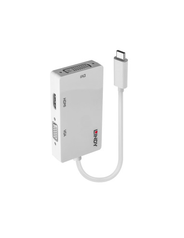 Lindy 43273 adattatore grafico USB 3840 x 2160 Pixel Bianco