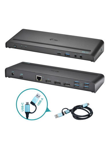 i-tec USB 3.0   USB-C   Thunderbolt 3, 3x 4K Docking Station + Power Delivery 85W