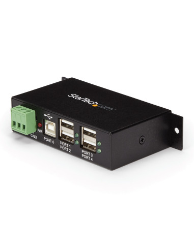 StarTech.com HUB USB 2.0 Industriale in metallo a 4 porte con protezione da sovracorrenti - montabile