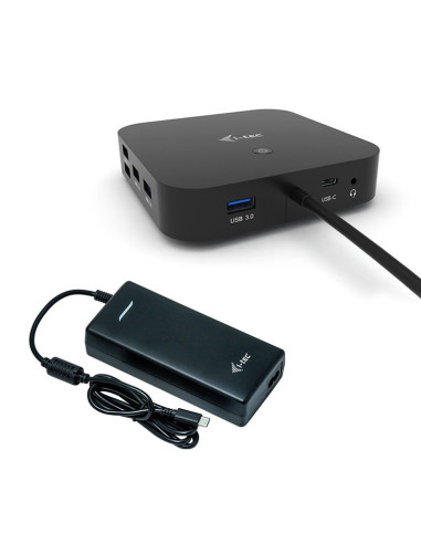 i-tec USB-C Dual Display Docking Station with Power Delivery 100 W + Universal Charger 100 W