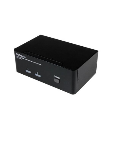 StarTech.com Switch KVM USB doppio DisplayPort 2 porte con audio e hub USB 2.0