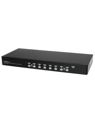 StarTech.com Kit Switch KVM USB montabile a rack 1U 8 porte con funzione OSD e cavi