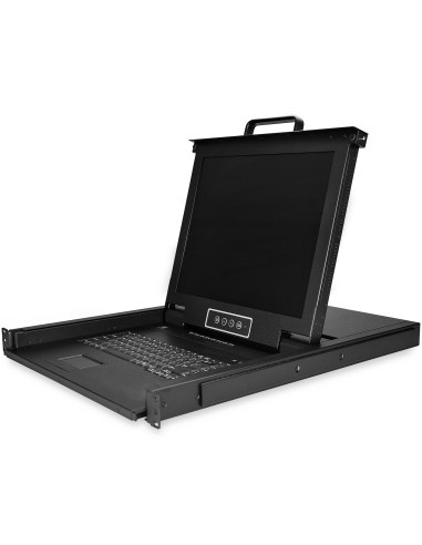 StarTech.com RKCONS1708K console a rack 43,2 cm (17") 1280 x 1024 Pixel Acciaio Nero 1U