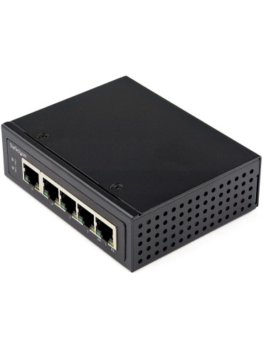 StarTech.com Switch Ethernet 5 porte industriale - Power over Ethernet switch di rete Gigabit 30W - Commutatore di reta lan Gb