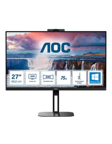 AOC V5 Q27V5CW BK Monitor PC 68,6 cm (27") 2560 x 1440 Pixel Quad HD LED Nero