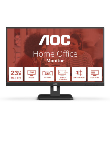 AOC 24E3UM Monitor PC 61 cm (24") 1920 x 1080 Pixel Full HD Nero