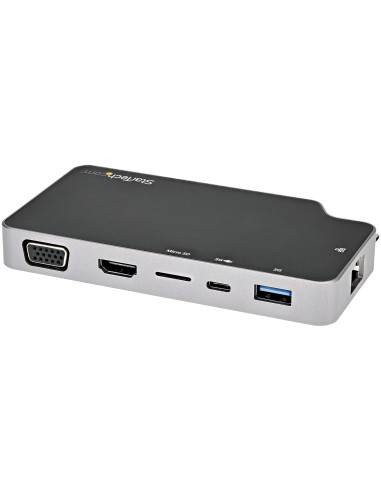 StarTech.com Adattatore Multiporta USB C - Convertitore USB-C a HDMI 4K o VGA con 100W Power Delivery Pass-through, 2 porte