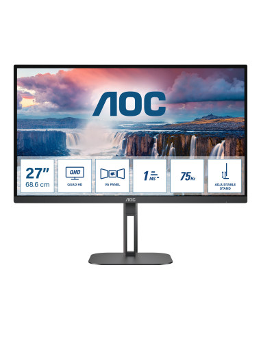 AOC V5 Q27V5N BK Monitor PC 68,6 cm (27") 2560 x 1440 Pixel Quad HD LED Nero