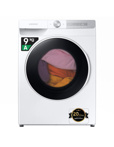 Samsung WW90T734DWH S3 lavatrice a caricamento frontale Ultrawash 9 kg Classe A 1400 giri min, Porta nero bianca + Display