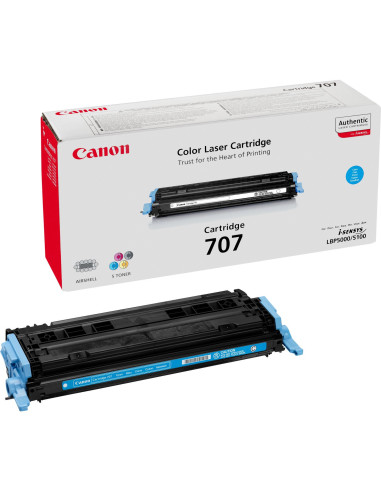 Canon 707 cartuccia toner 1 pz Originale Ciano