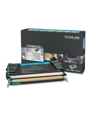 Lexmark C734A1CG cartuccia toner 1 pz Originale Ciano