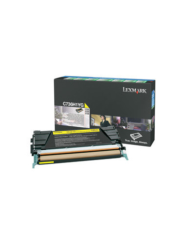 Lexmark C736H1YG cartuccia toner 1 pz Originale Giallo