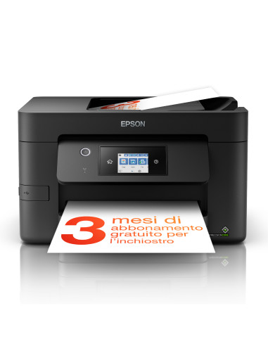 Epson WorkForce Pro WF-3825DWF, stampante multifunzione A4 getto d'inchiostro (stampa, scansione, copia), Display LCD 6.8cm,