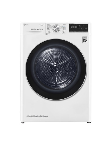 LG RC80V9AV3W Asciugatrice 8 kg Pompa di Calore Libera installazione Carica frontale A+++