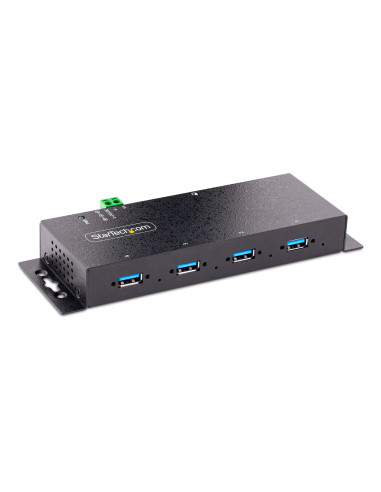 StarTech.com Hub USB 3.0 Industriale a 4 Porte - Multipresa USB Alimentata, ESD e Protezione da Sovratensione - Ciabatta USB-A