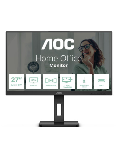 AOC Q27P3CV Monitor PC 68,6 cm (27") 2560 x 1440 Pixel Quad HD LED Nero