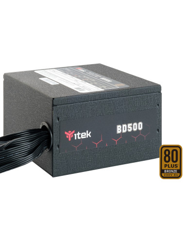 itek BD500 alimentatore per computer 500 W 24-pin ATX ATX Nero