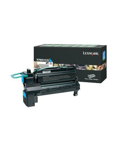 Lexmark X792X1CG cartuccia toner 1 pz Originale Ciano