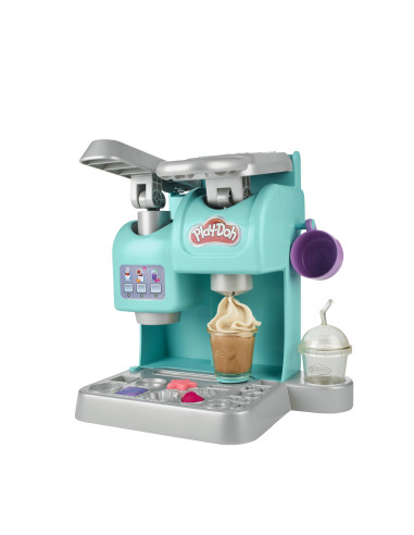 Play-Doh Kitchen Creations La Caffetteria Super Colorata di , playset con 20 accessori e 8 vasetti di pasta modellabile