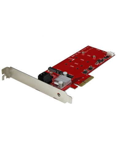 StarTech.com Scheda PCI Express Controller 2x M.2 NGFF SSD RAID con 2 Porte Sata III - PCIe