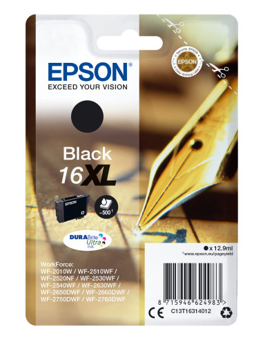 Epson Pen and crossword Cartuccia Penna e cruciverba Nero Inchiostri DURABrite Ultra 16XL