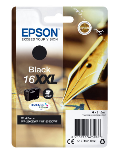 Epson Cartuccia Penna e cruciverba Nero Inchiostri DURABrite Ultra 16XXL