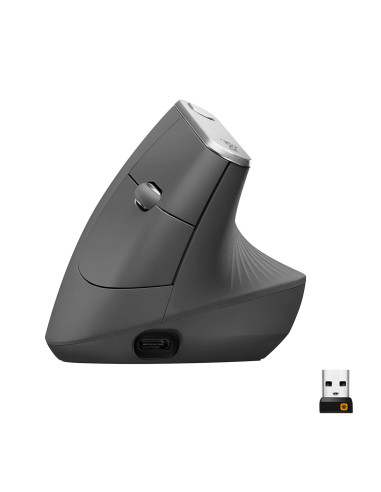 Logitech MX Vertical mouse Ufficio Mano destra RF senza fili + Bluetooth Ottico 4000 DPI