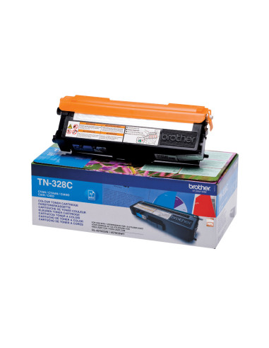 Brother TN-328C cartuccia toner 1 pz Originale Ciano