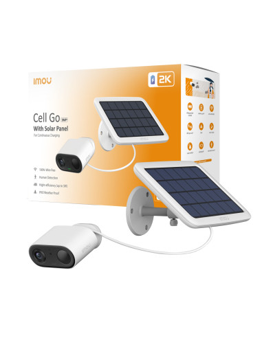 Imou Cell Go Kit - Telecamera a batteria da 3MP con Pannello Solare - Funzione VLOG per trasformarla in una Trap Cam.