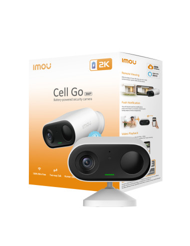 Imou Cell Go - Telecamera a batteria da 3MP 100% senza fili - Funzione VLOG per trasformarla in una Trap Cam.