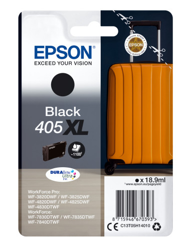 Epson Singlepack Black 405XL DURABrite Ultra Ink