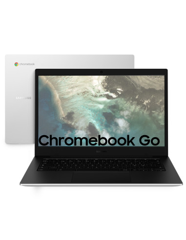 Samsung Galaxy Chromebook Go Intel® Celeron® N N4500 35,6 cm (14") HD 4 GB LPDDR4x-SDRAM 64 GB eMMC Wi-Fi 6 (802.11ax) ChromeOS